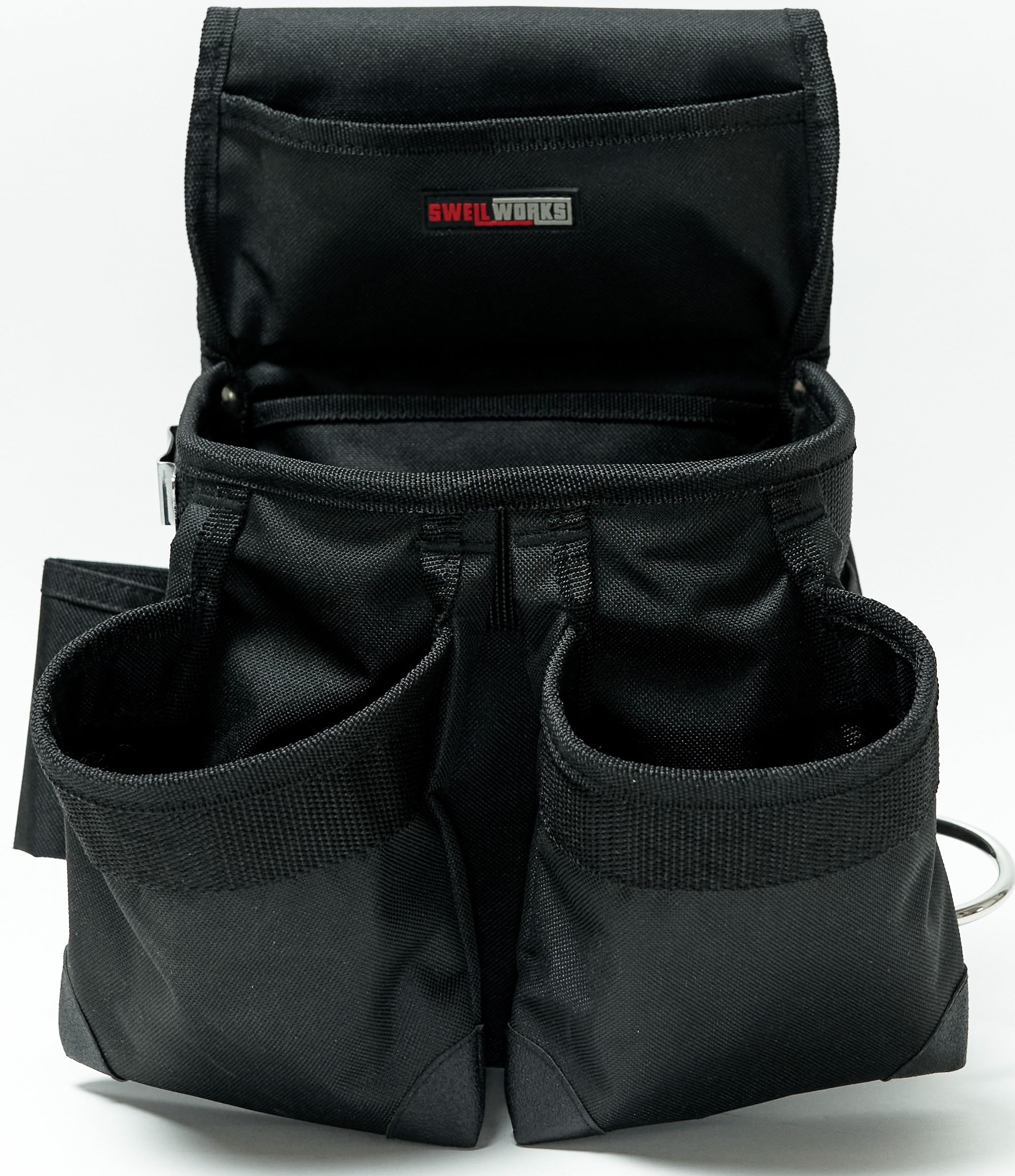 

Swellworks Waist Nail for and Lightweight Nail Pouch with Tool Large for Electricians and Interior Work Pouch, Pouch, Craftsmen, Carpenters, чёрный