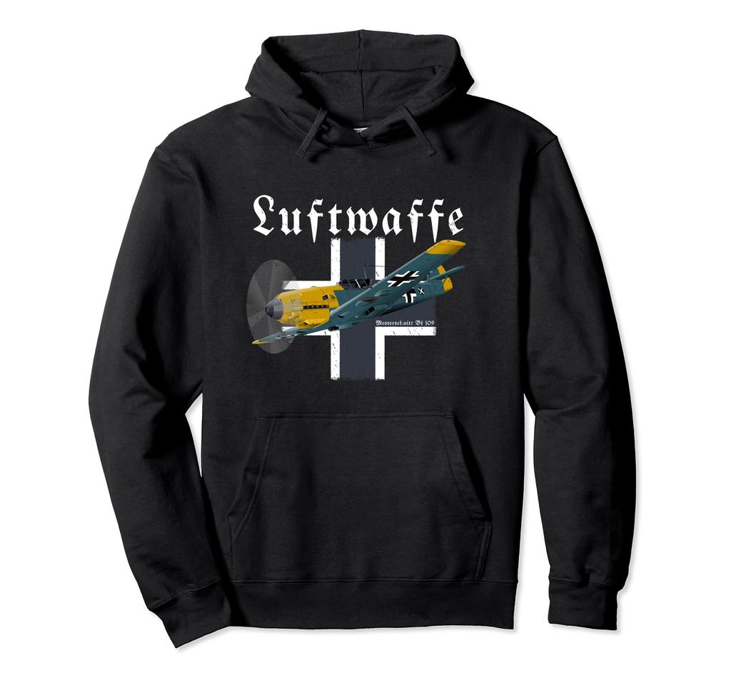 German Warbird I Messerschmitt BF-109 I WW2 Airplane Hoodie