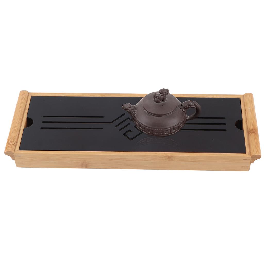 Bamboo Tea Tray Cup Plate Traditional Chinese Style Serving Tray Kung Fu Tea Accessory