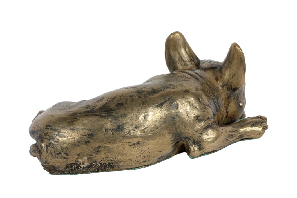 Französische Bulldogge, Frenchie V - Hundestatue, Figur fürs Büro, Trophäe für Hundeausstellung der Marke Art-Dog
