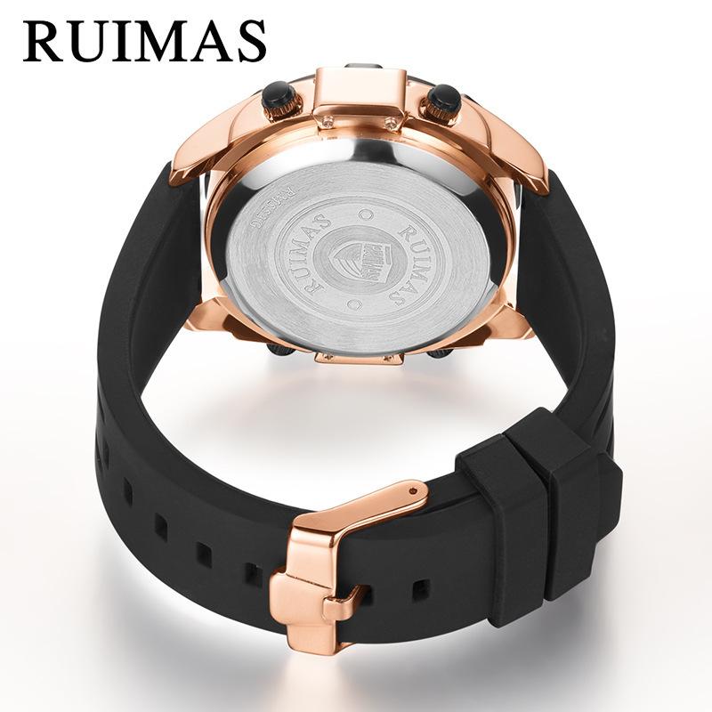 Personality Roller Sports Watch Men'S Fashion Alloy Decorative Quartz Watch Silicone