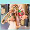 Adorable Cartoon Capybara Keychain Cute And Creative Pvc Gift Accessory