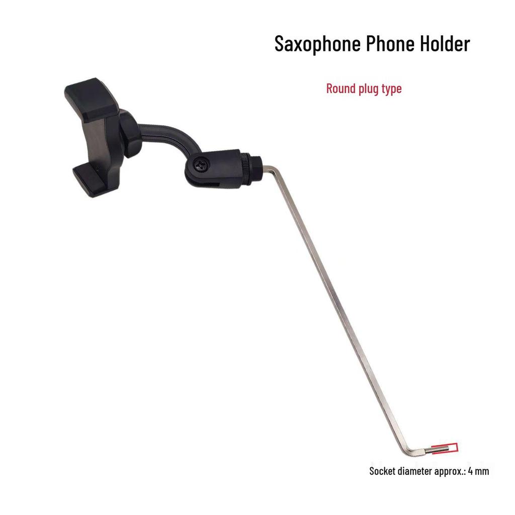 Saxophone Mobile Clip Holder: Music Stand for Alto/Tenor Sax, Live Streaming, and Reading.