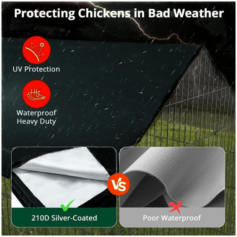 Hühnerstallplane Für Winter Hühnerstallzaun Staubschutz Mehrzweck Hühnerstallplane Abdeckung Wasserdichte Hühnerstall