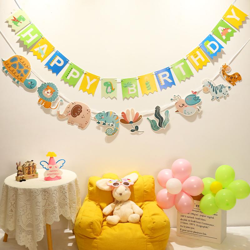 Dekoration für die erste Geburtstagsparty: Geburtstagsbanner für Jungen und Mädchen