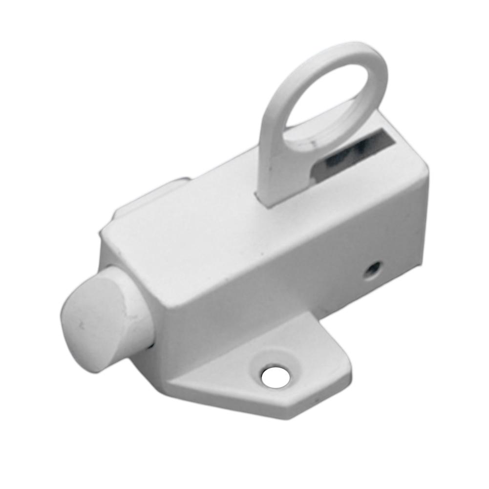 Aluminum Alloy Door Bolt Latch Security Automatic Window Gate Spring Bounce Lock Spring-loaded Pin Silver/White/Black