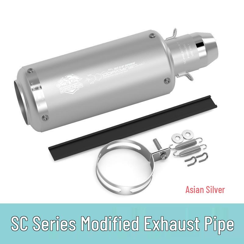 Universal Motorcycle Exhaust for Yamaha, Kawasaki, Honda, CFMOTO 450: SC Street-blasting Full System for Racing