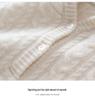 Women’s Loose Hooded Cashmere Sweater – Thick Cable Knit with Half-Open Collar for Autumn and Winter