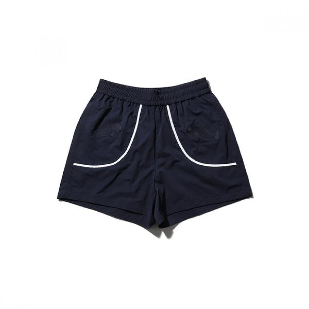 Bbc Earth Women S Short pantS Animal Embroidery  Navy 