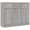VidaXL Buffet sonoma gris 91x28x75 cm bois d'ingénierie 823014