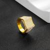 Men's Three-Dimensional Diamond-Studded Hip Hop Fashion Ring