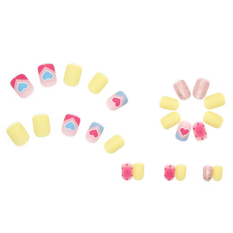 Artificial Nails Love Nail Stickers Wearable Nails Matte Texture Comfortable Thin New Product Nail Art Stickers