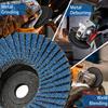 3pcs Flap Discs 3inch 76mm Angle Grinder Sanding Discs 60 Grit Grinding Wheel Metal Lightweight Plastic Wood Removal Abrasive Tool