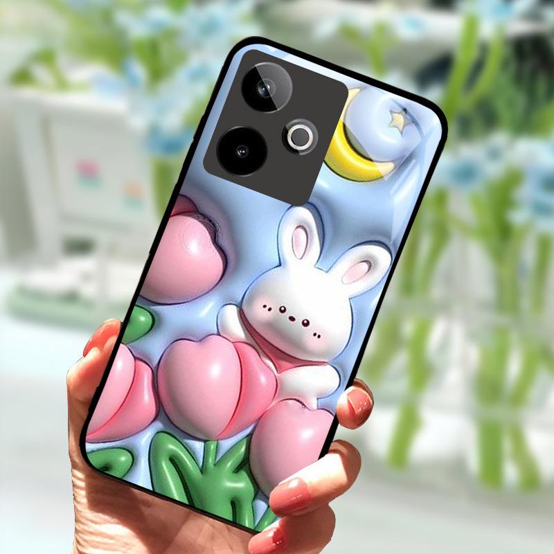 Pro Realme GT7 5G Pouzdro Nové Módní Zadní Kryt z Tvrzeného Skla Pevné PC Pouzdro na Telefon Pro Realme GT 7 Fundas Nárazuvzdorné Pouzdro