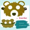 Children's Day Animal Masks: Frog & Tiger Cartoon Eye Masks for Kindergarten Performances