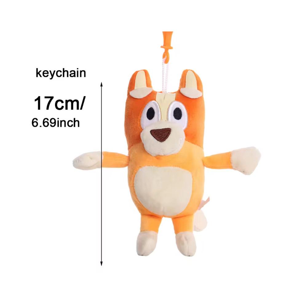 Cute Bluey Bingo Plush Toy Soft Cartoon Dog Doll Kids Festival Gifts Family Plush Toys