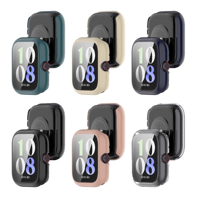 Watch Housing Protector Case with Screen Protector Film for IQOO Watch Dustproof Cover Shell Watch Scratchproof Case