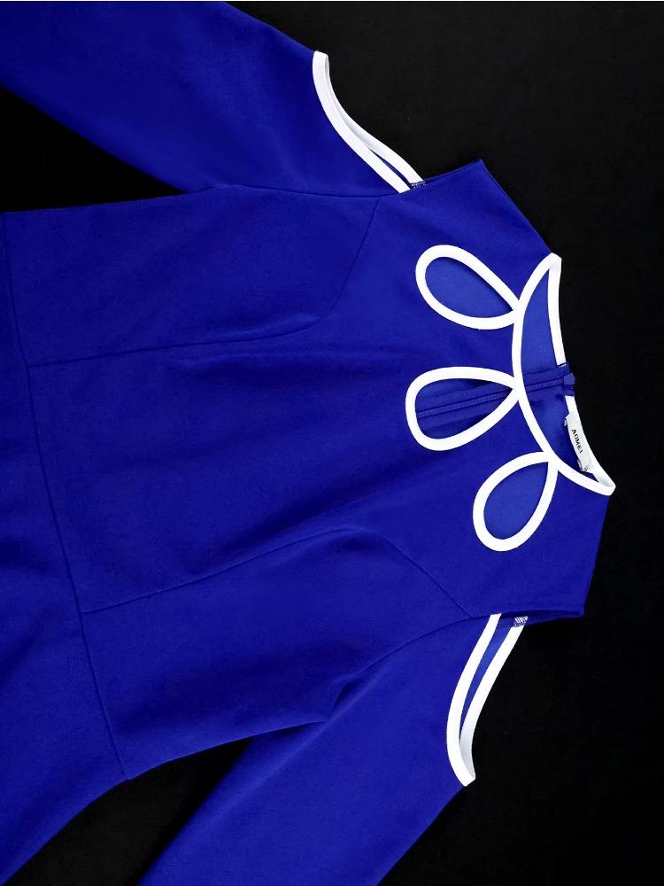 Elegant Women Party Blouse Shirt O Neck Long Flare Sleeve Irregular Peplum Belly Cover Cut Out  Fashion Tops Female Birthday New