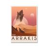 Arakis Dune Poster Retro Travel Canvas Painting Wall Art Picture Science Classic Novel Spices