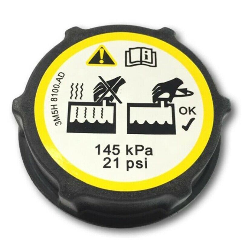 C-Max Set Coolant Expansion Tank Radiator Cap Fuel Filler Cap For Ford Fiesta MK6 Focus Mondeo 1224233, 3M5H8100AC, 1301104