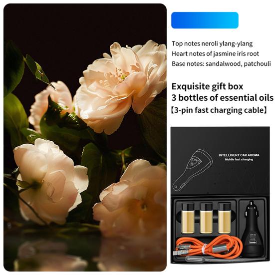 USB-C Car Charger Adapter with Aromatherapy Fast Charging Universal 2-in-1