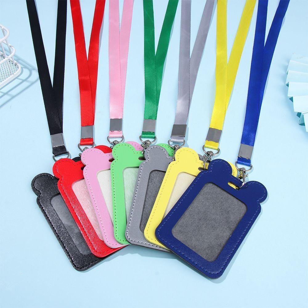 Cartoon Badge Holder Cat Work Card Case Fashion ID Card Holder  Unisex/Children