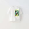 Summer Boys' Children's Clothing - Crew Neck Shirt, Fashionable Top, Lightweight Short Sleeve with Cartoon Pattern