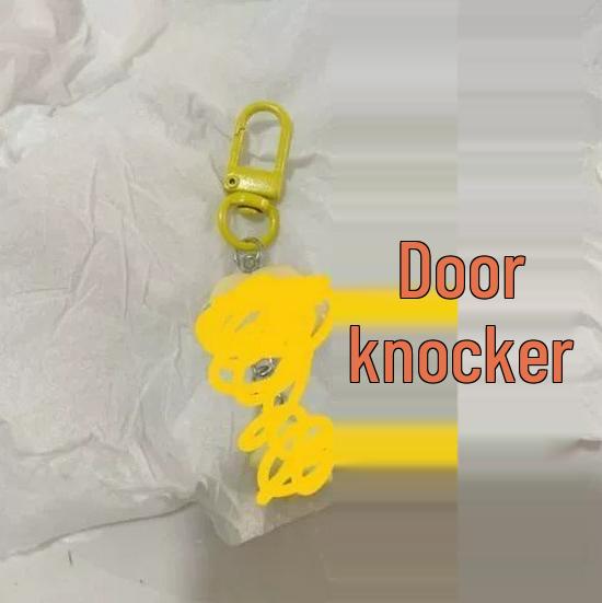 Cute Speechless Cloud Keychain Pendant - Funny & Sweet Expression Gift for Girls