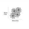 Daisy Metal Wall Art for Garden Terrace Home Floral Decor Modern Rustic Housewarming Gift