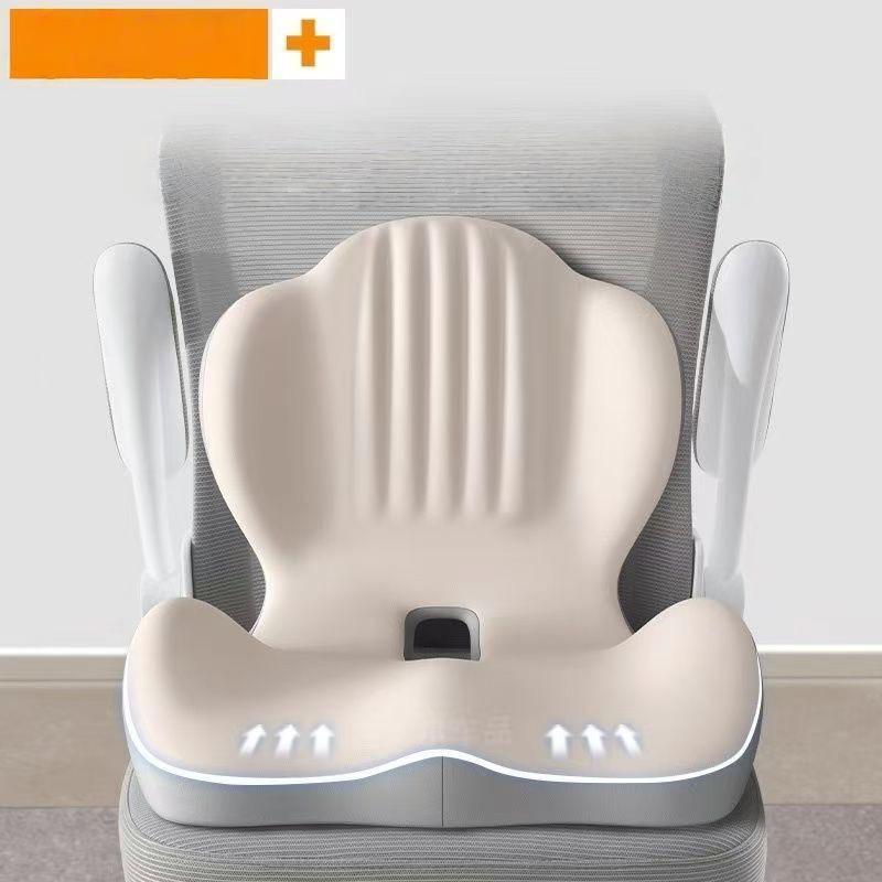 L-Shaped Memory Foam Cushion Ergonomic Office Chair Seat Pressure-Reducing Hip Waist Support Tailbone Pillow Car Seat Cushion