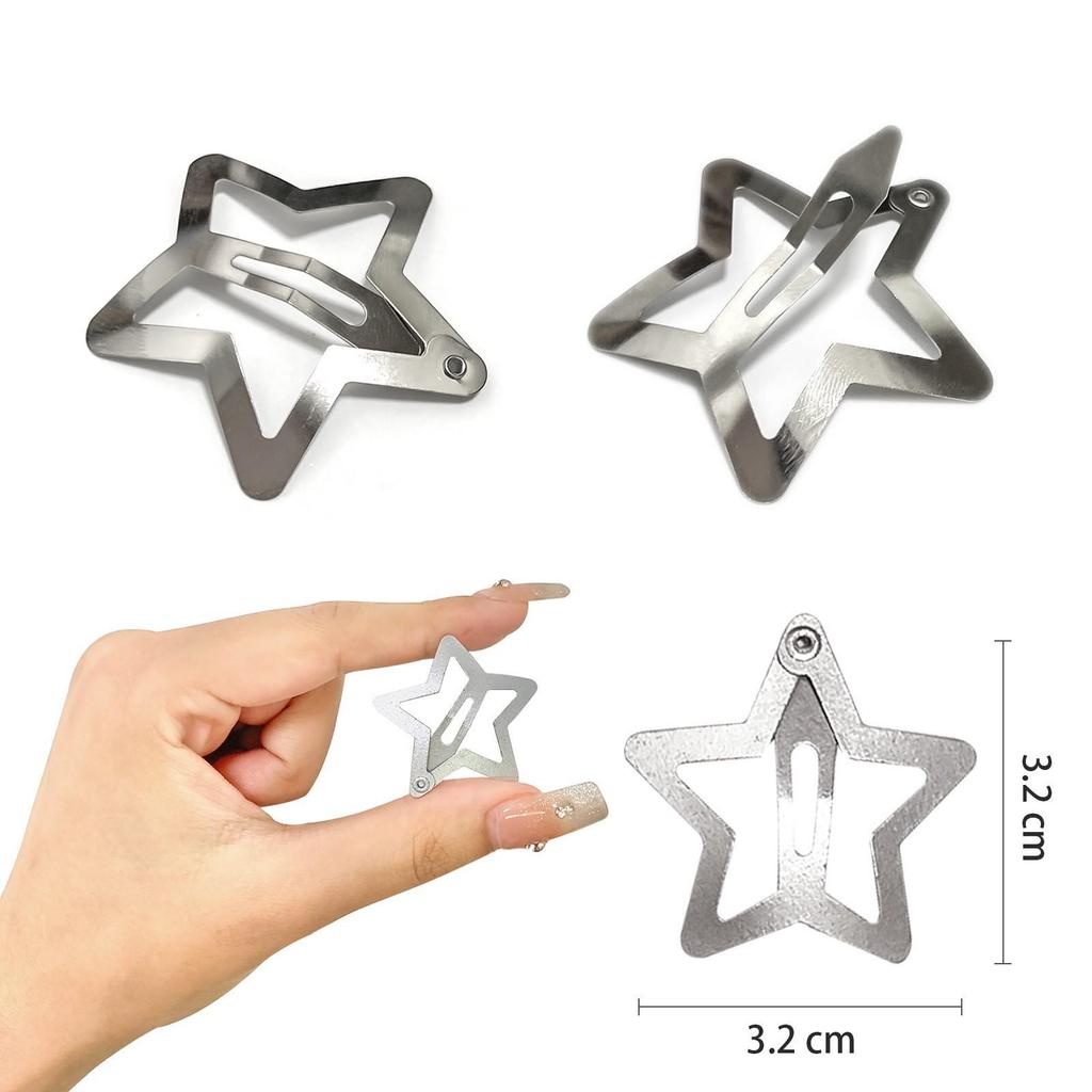 6/10pcs Y2k Mini Star Side BB Cute Hair Clip Korean Candy Colorful Dopamine Baby Headwear Girl Hair Pin Bangs Clip Kid Headwear