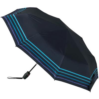Knirps Stripe Mystic Blue Folding Sun and Rain Use T.220RS Umbrella, [Officially Imported] KNTL220-4003S
