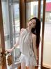 French Polka Dot Dress Women's Summer New Sleeveless Neck Short Skirt Temperament Spice Girls Wear Skirts Trendy