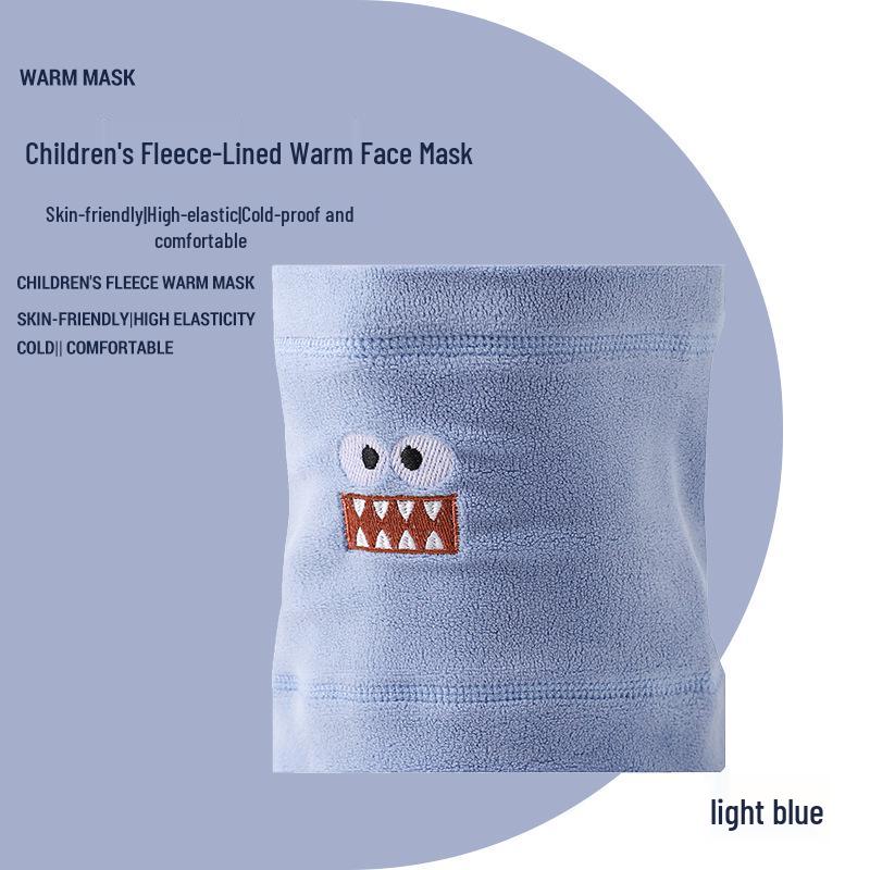 2025 Cartoon Kids' Fleece Neck Warmer - Warm, Windproof, and Ideal for Outdoor Fall/Winter Use