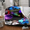 Custom Name Monkey Name Collage Party Blanket For Couch Bed Plush Cozy Fuzzy Blanket Super Soft Warm Blankets For Fall And Winter 091697