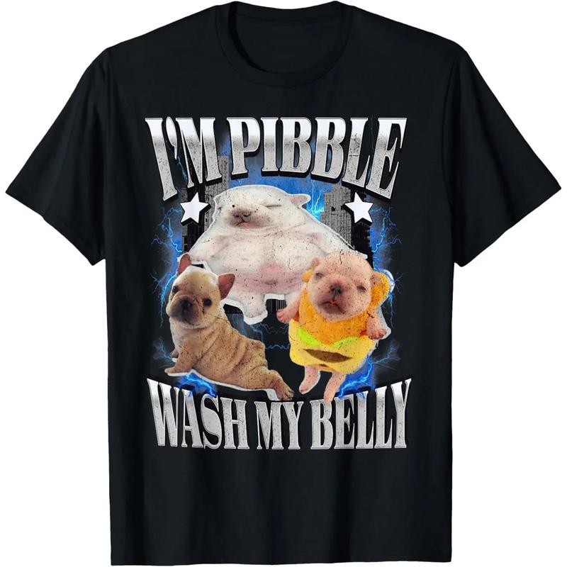 Silly Meme pibble wash My Belly Clean TShirt S