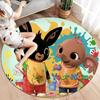Bing Custom Name Round Area Rug,Carpet Rug for Living Room Bedroom Sofa Playroom Decor,Non-slip Floor Mat