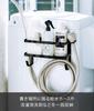 Yamazaki Tower Laundry Side Rack with Hose for Washing Machine W28 x D12 x for Water Supply Hose Storage (Yamazaki) Holder, Magnetic, Side, Black,