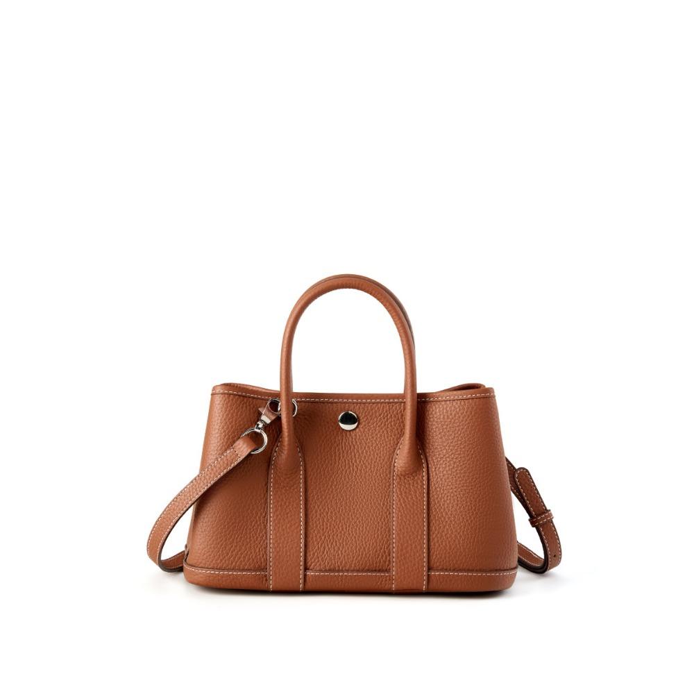 Cowhide Shoulder Bag Fashion Bucket Bag Portable Messenger Bag