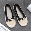 Casual breathable shallow mouth mother shoes one pedal soft sole non-slip flat sole single shoes summer new old Beijing cloth shoes women