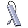 Ugreen CM473 USB-C Hub: Expandable 2 USB-A & 2 USB-C Ports, 20cm Cable, Gray