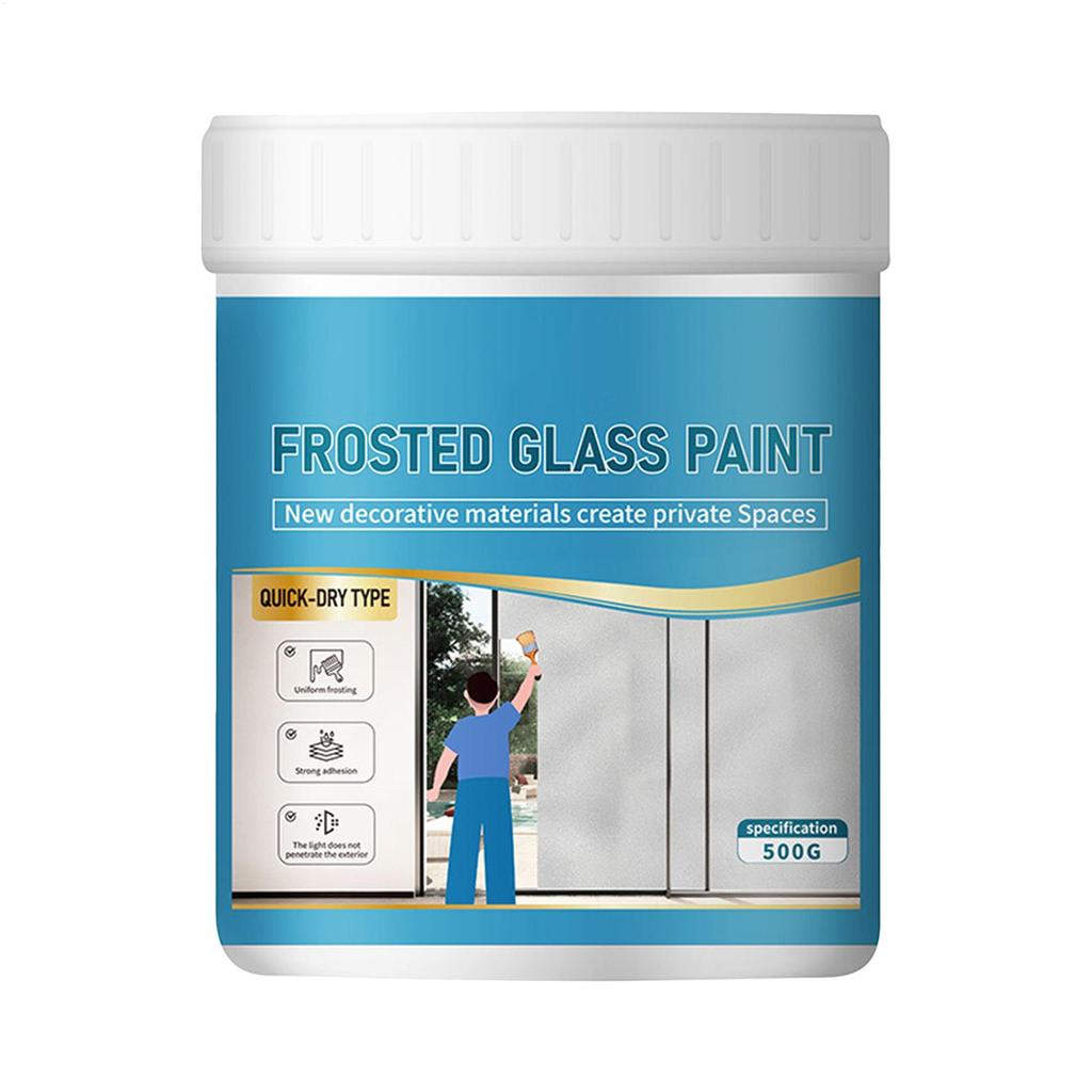 Waterproof Glass Privacy Paint Water-Based Paint 500g Frosted Window Paint for Window Glass Sandblasting Water-based Coating