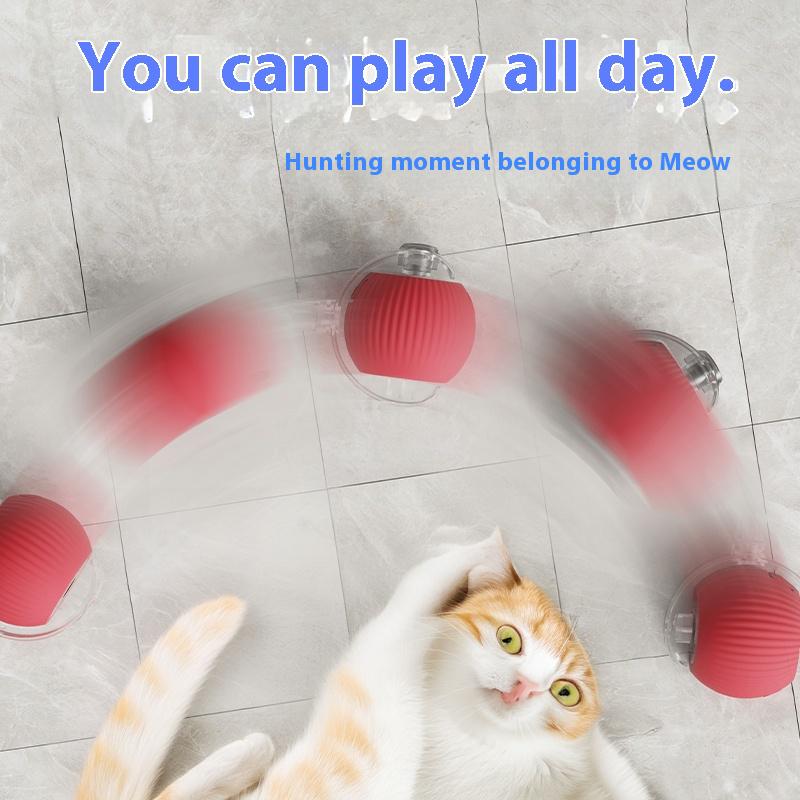 Cat Interactive Ball Toys Automatic Rolling Ball For Kitten Rechargeable Smart Pet Electric Toys With Teaser Sensor Cat Ball Toy