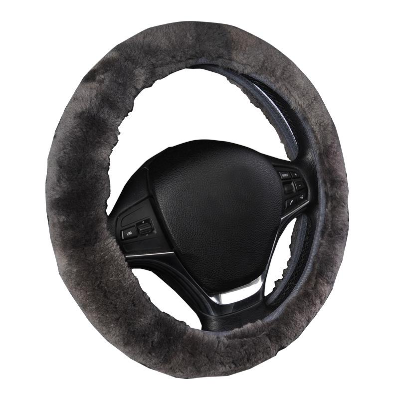 

Роскошные чехлы на руль Кожаный чехол на руль из микроволокна для 14-15 дюймов 37-38 cm/15 inch серый