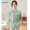 New Chinese Style Chiffon Blouse