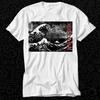 Japoński Wielka Fala u Wybrzeży Kanagawy Oki Nami Ura Kanji T-Shirt 562