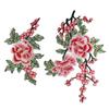 2Pcs/Set New Flower Embroidery Patch DIY Multi-Color Applique Patch Sewing Accessories Sew On Patch Clothes Decoration
