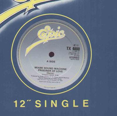 12inch Record MIAMI SOUND MACHINE - Prisoner Of Love TX4800 Epic 1984 UK Dance & Electronica Used