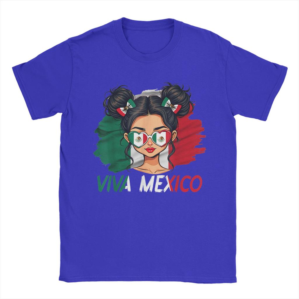 Viva Mexico Independence Day Mexican Flag Women T Shirt For Men's Summer  T-Shirts Round Neck Popular Tees Oversized Tops