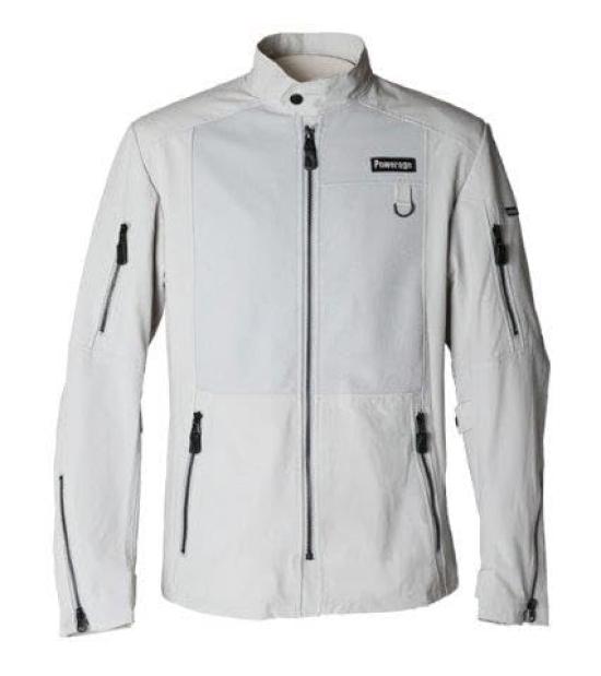 

Powerage Air Tech Riders Grayish Jacket, White, XL, PJ-25111